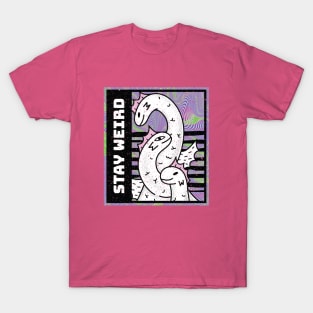 Inspiration Kaiju: Ouroboros say stay weird! T-Shirt